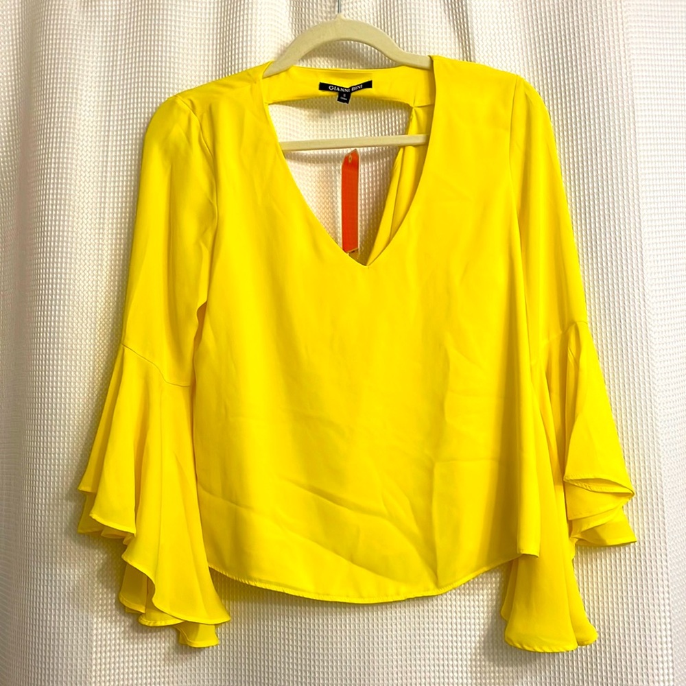 Gianni Bini yellow blouse, size small